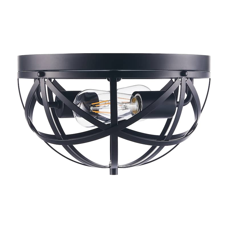 CO-Z Caged Geometric Flush Mount Ceiling Light Fixture