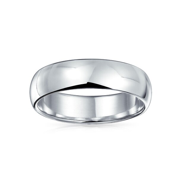 Sterling Silver 925 Plain Wedding Band,Men & Women Comfort Fit Solid Band/Ring