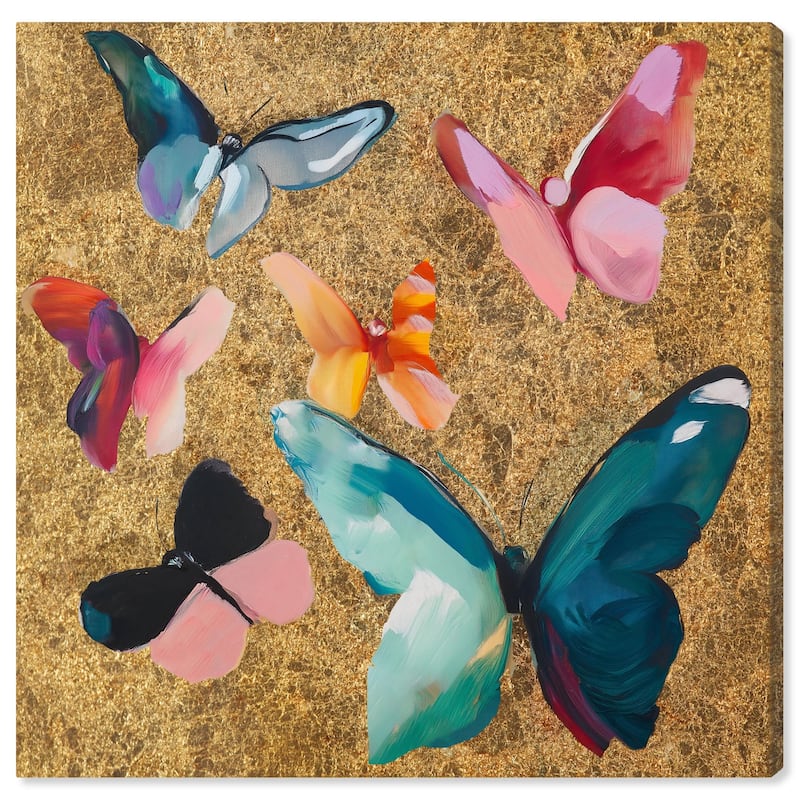 Spectrum of Wings Canvas by Art Remedy, Gallery Wrapped - 30" x 30"