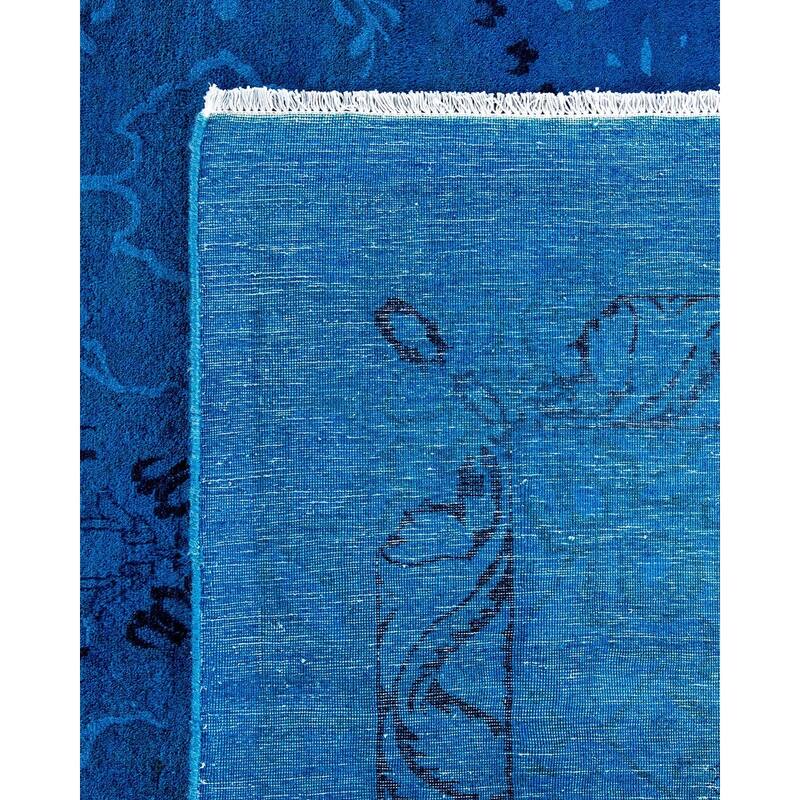 Fine Vibrance, One-of-a-Kind Hand-Knotted Area Rug - Blue, 10' 1" x 13' 10" - 10' 1" x 13' 10"