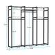 Tribesigns Garment Rack, 75 inch Freestanding Closet Organizer for Hanging Clothes