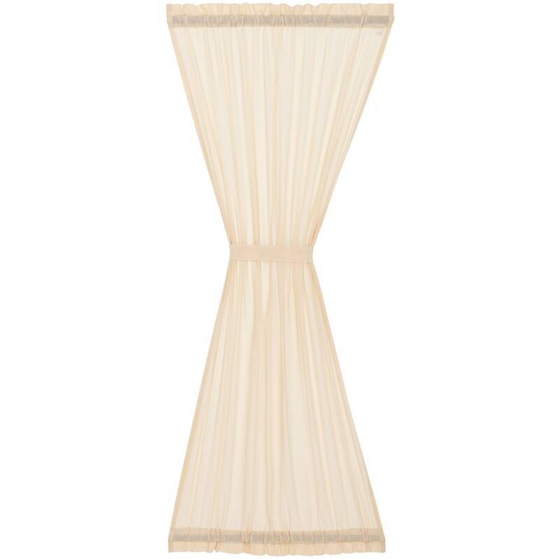 Tobacco Cloth Fringed Door Panel - Door Panel 72x40 - Door Panel 72x40