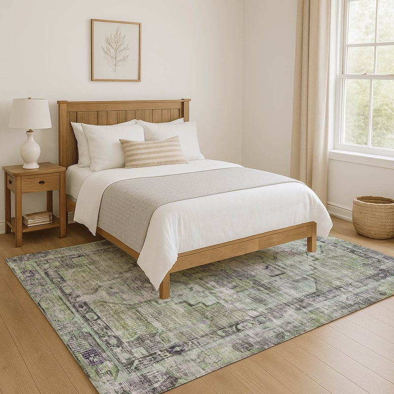Premium Washable Super Soft Vintage Traditional Mayfield Rug