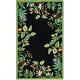 preview thumbnail 9 of 28, SAFAVIEH Handmade Chelsea Danika French Country Wool Rug 2'9" x 4'9" - Black/Green - Rectangle