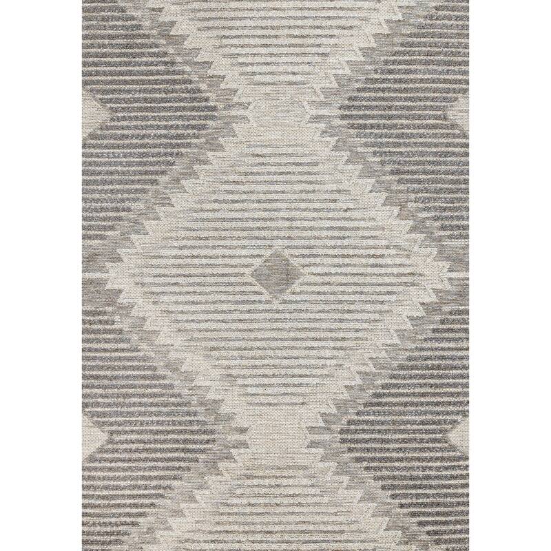 Alta Collection - Cream Beige Grey Textured Area Rug