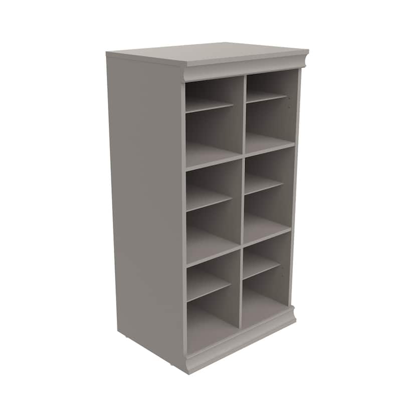 ClosetMaid Modular Closet Divided Shelf Unit - Smoky Taupe