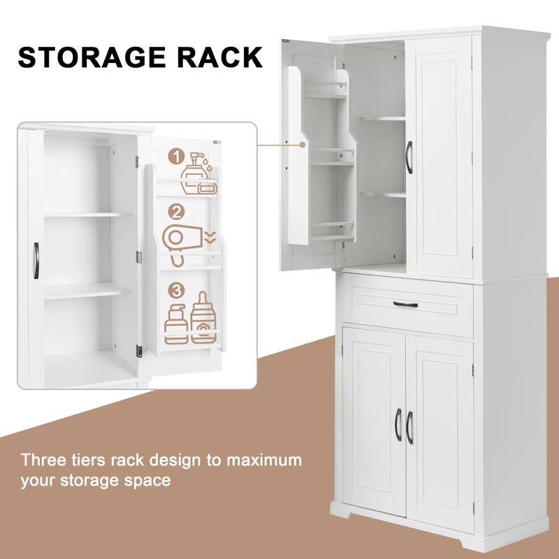 Bathroom Storage Cabinet with Adjustable Shelf