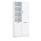 preview thumbnail 54 of 75, GDFStudio - Elijah Tall Bathroom Cabinet with Tilt-Out Laundry Hampers and Adjustable Shelves