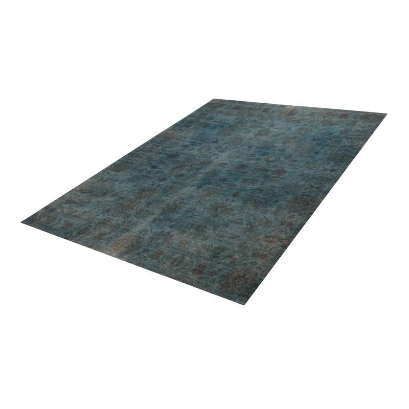 ECARPETGALLERY Hand-knotted Vibrance Blue Wool Rug - 8'4 x 11'4