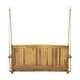 preview thumbnail 25 of 26, Tambora Outdoor Acacia Porch Swing by Christopher Knight Home
