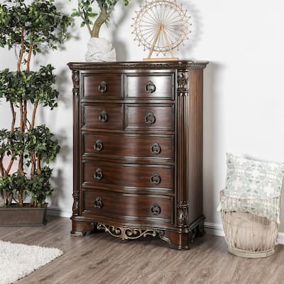Pune Traditional Brown Wood 7-Drawer Chest by Furniture of America