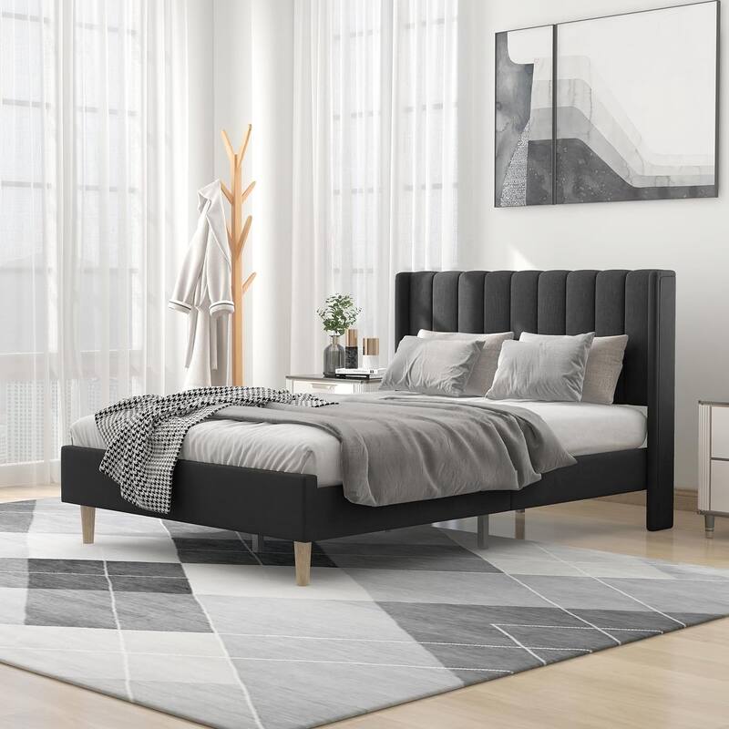 Alazyhome Upholstered Platform Bed Frame
