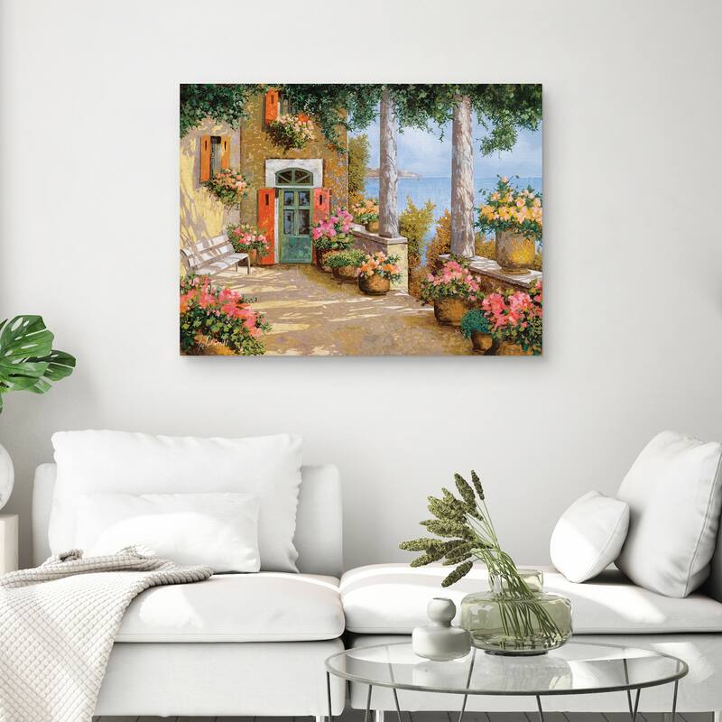 Le Colonne Sulla Terrazza by Guido Borelli Canvas Art Print
