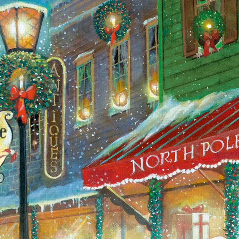 Candy Cane Lane by Ruane Manning Canvas Art Print