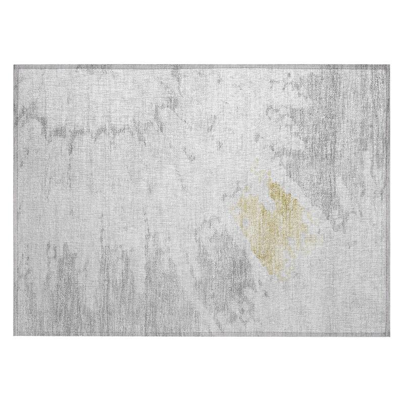 Machine Washable Indoor/ Outdoor Chantille Tie Dye Modern Rug