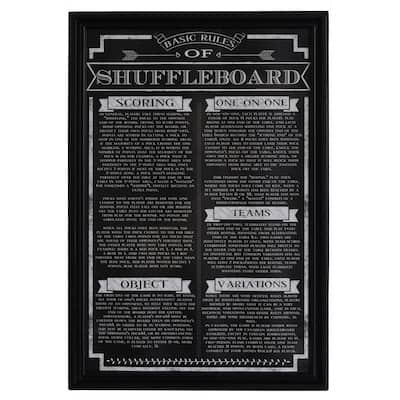 Hathaway Shuffleboard Game Rules Wall Art