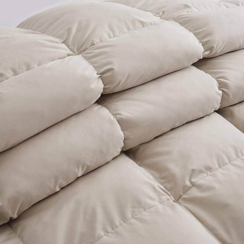 All Season Medium to Extra Warmth White Feather Down Comforter Duvet Insert