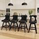 Option Black Velvet Set Of 4