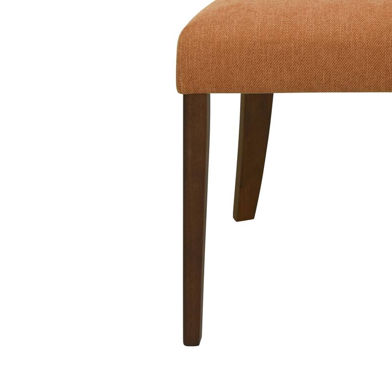 Dining Chairs Set of 2, Fabric Upholstered Dining Room Chairs Kitchen Side Chairs with Padded Seat and Open Back