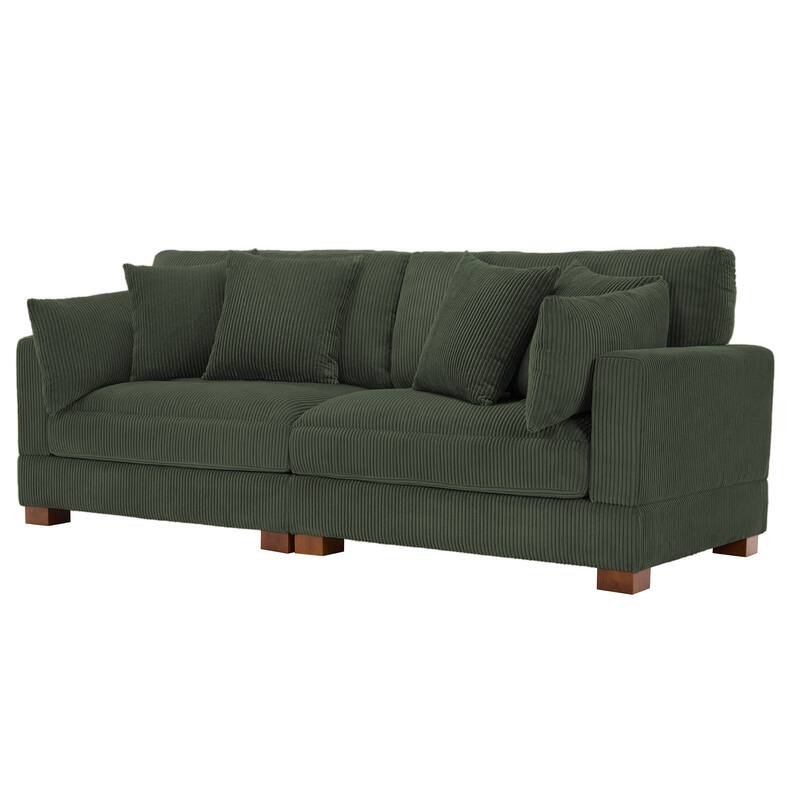 Sectional Sofa Set Modular Couch with Ottomans