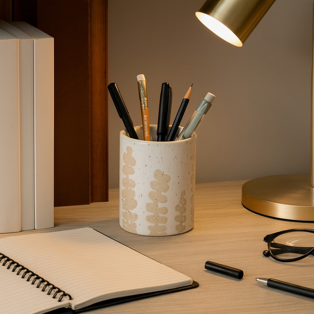 Pencil-Cup---Ivory-Tan-Ceramic