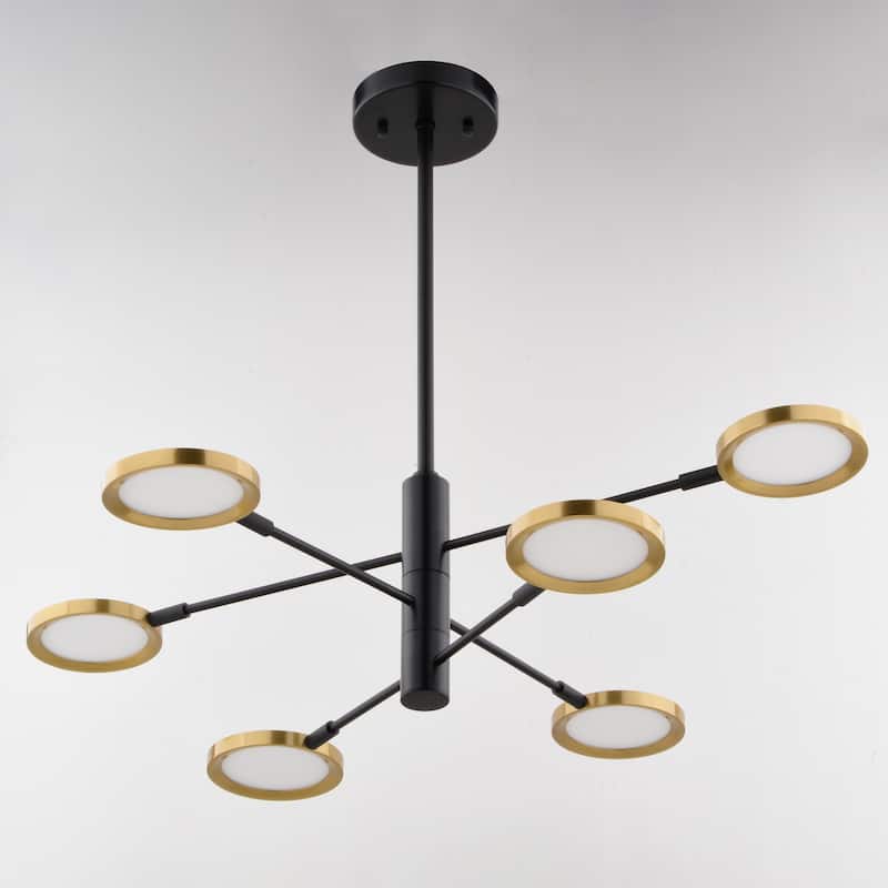 Vaxcel Lighting P0424 6 Light 35" Wide LED Suspension Pendant