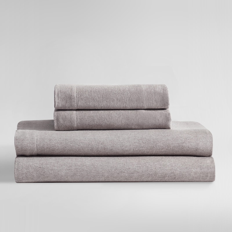 Calvin Klein Modern Cotton Melange Jersey Sheet Set - Twin - Brown