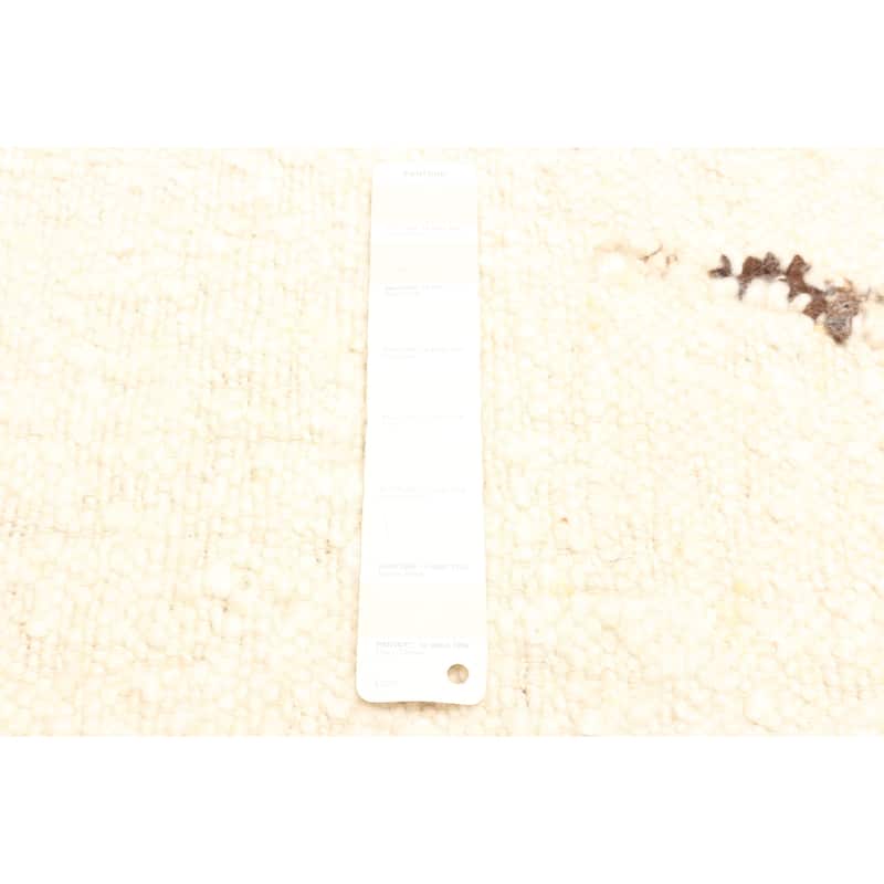 ECARPETGALLERY Braid weave Sienna Cream Wool Rug - 5'6 x 7'11