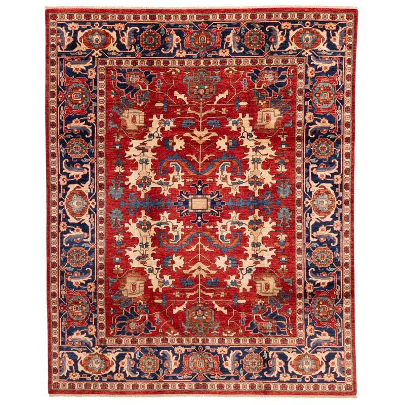 ECARPETGALLERY Hand-knotted Aryana Red Wool Rug - 8'3 x 9'11
