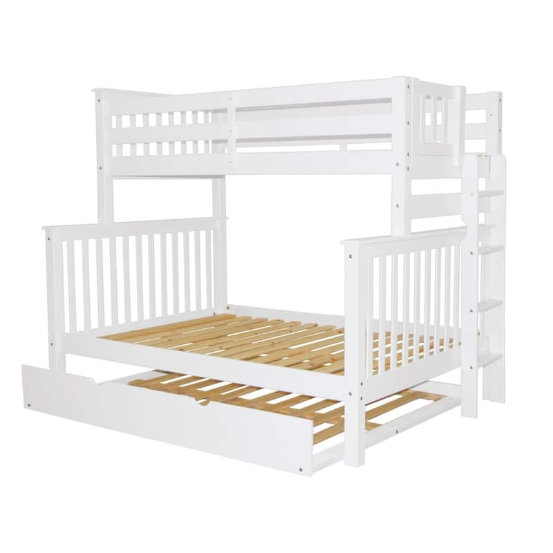 Taylor & Olive Trillium Twin over Full Bunk Bed Ladder, Full Trundle