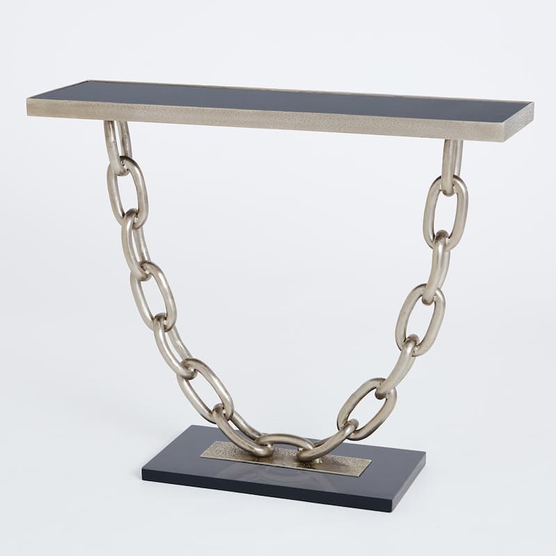 Link Console-Black Marble - Black