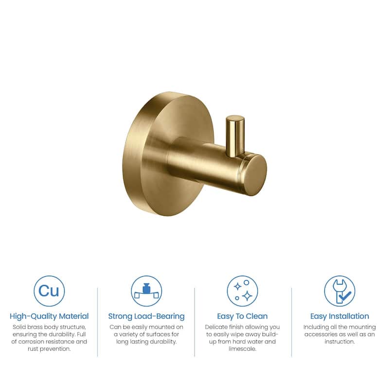 Circular Bathroom Towel and Robe Hook