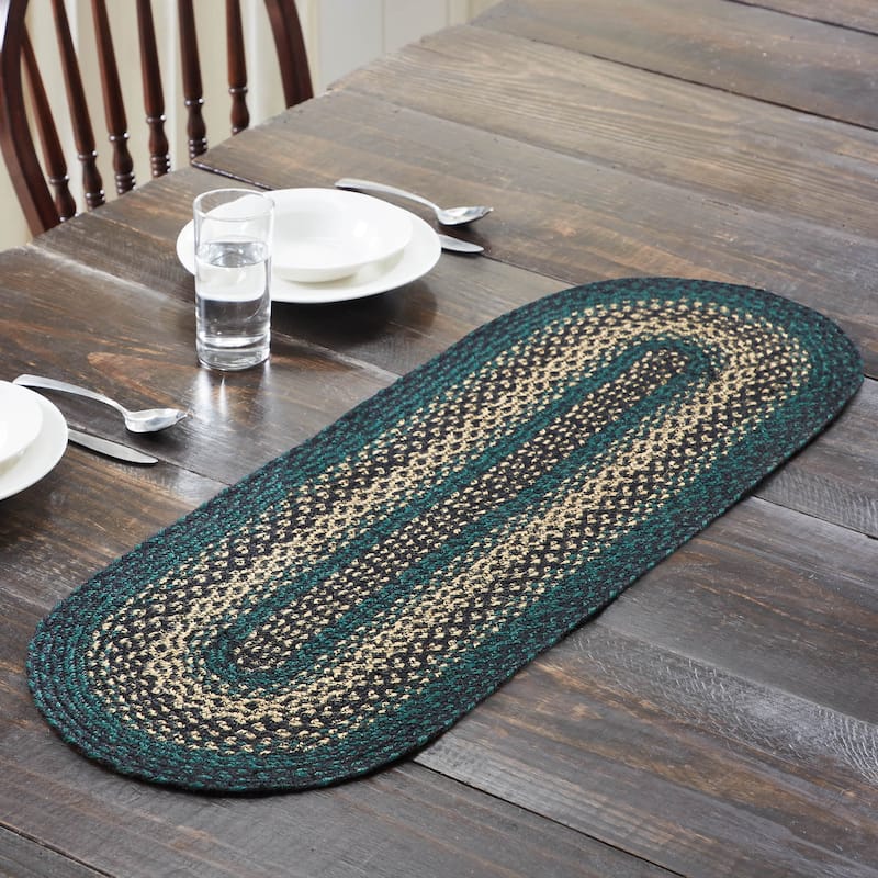 Pine Grove Jute Oval Runner 13x36