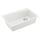 preview thumbnail 33 of 64, Karran Drop-In Quartz Composite 34 in Single Bowl Kitchen Sink with Accessories