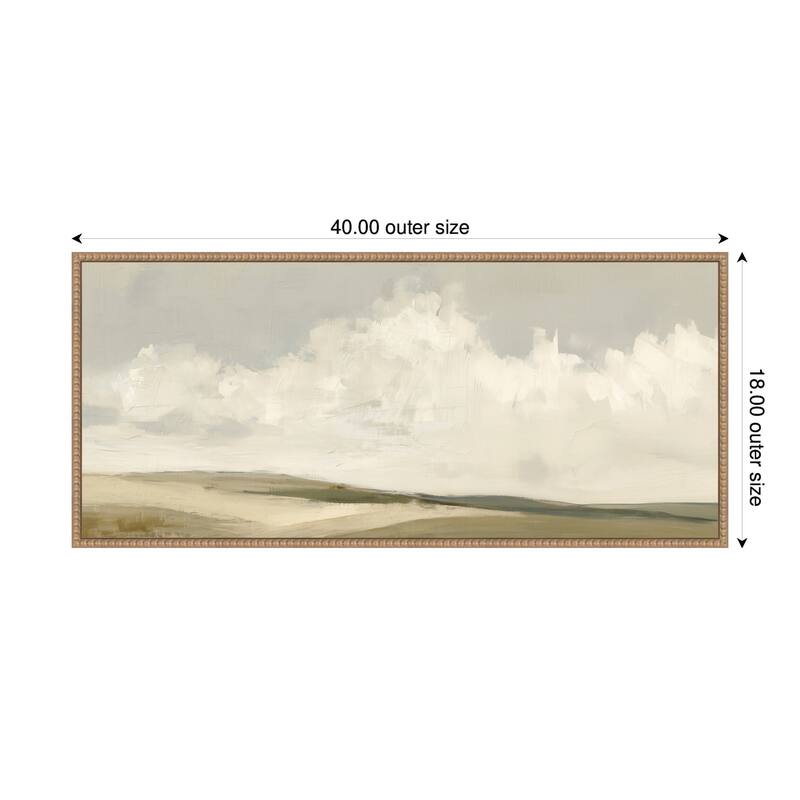 Kate and Laurel Whispering Meadows I Panel by Amy Lighthall Framed Canvas Wall Art Print