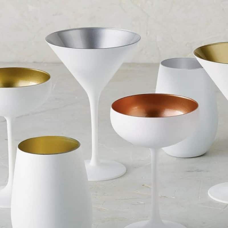 Stolzle Lausitz Set of 6 Olympia Champagne Coupe Glasses