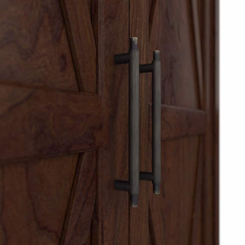 Key West Tall Storage Cabinet with Doors and Shelves by Bush Furniture