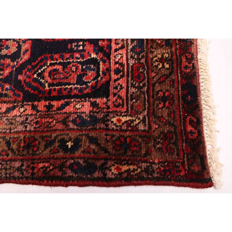 ECARPETGALLERY Hand-knotted Andelz Dark Navy Wool Rug - 3'9 x 9'11