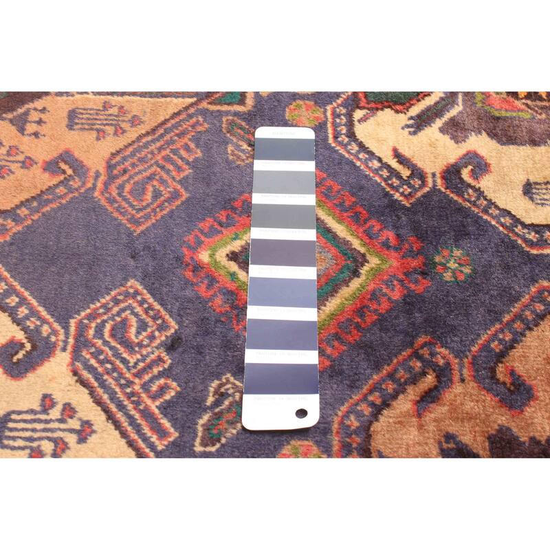 ECARPETGALLERY Hand-knotted Teimani Dark Navy Wool Rug - 2'8 x 6'3