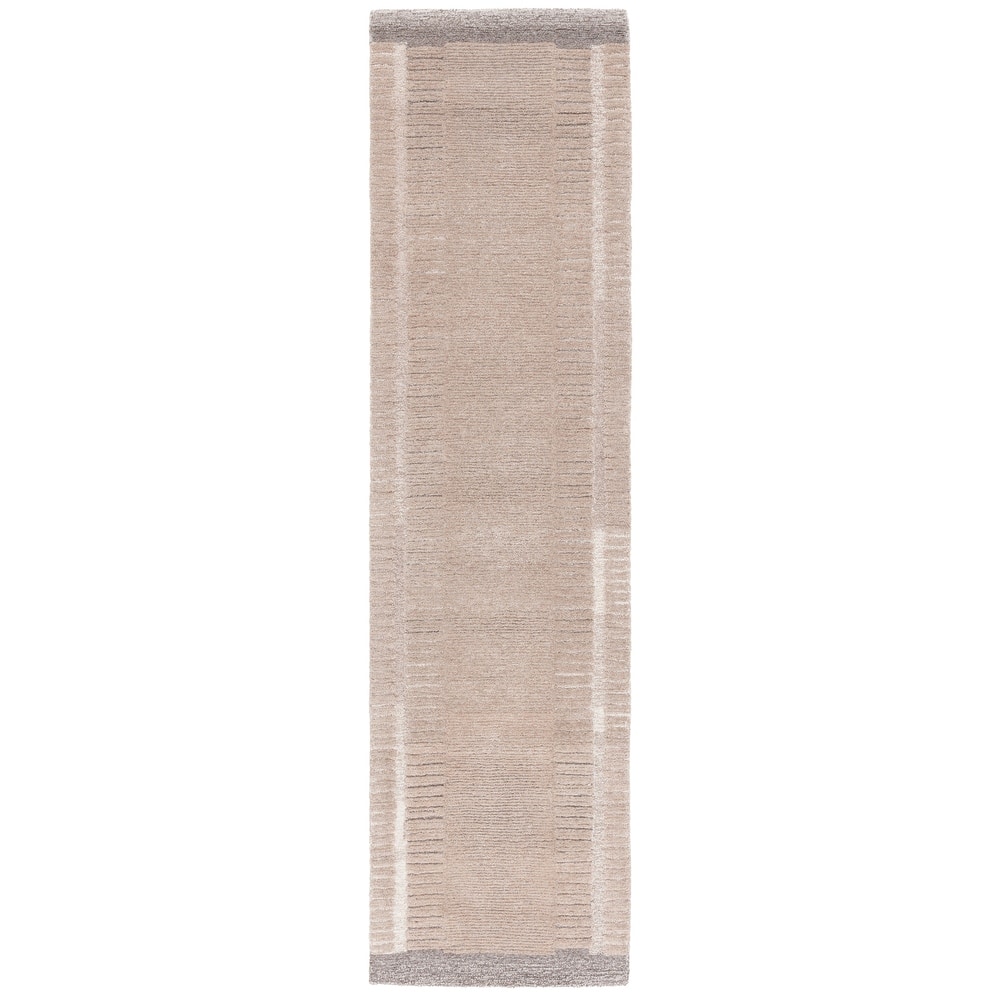 SAFAVIEH Handmade Ebony Gill Contemporary Wool Rug