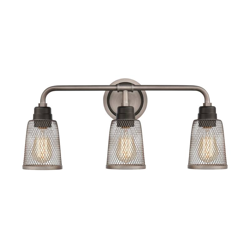 Glencoe 23-inch Wide 3-Light Vanity Light in Weathered Zinc - 23 - 23