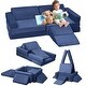 preview thumbnail 17 of 22, Modular Kids Couch 12pcs Play Couch with Ball Pit,Toddler Couch for Creative Boys Girls, Convertible Kids Sofa for Playroom Blue