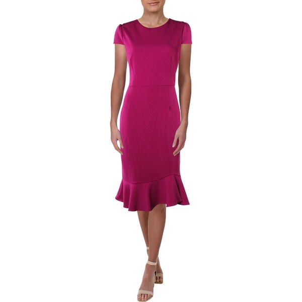 ruffle sheath dress