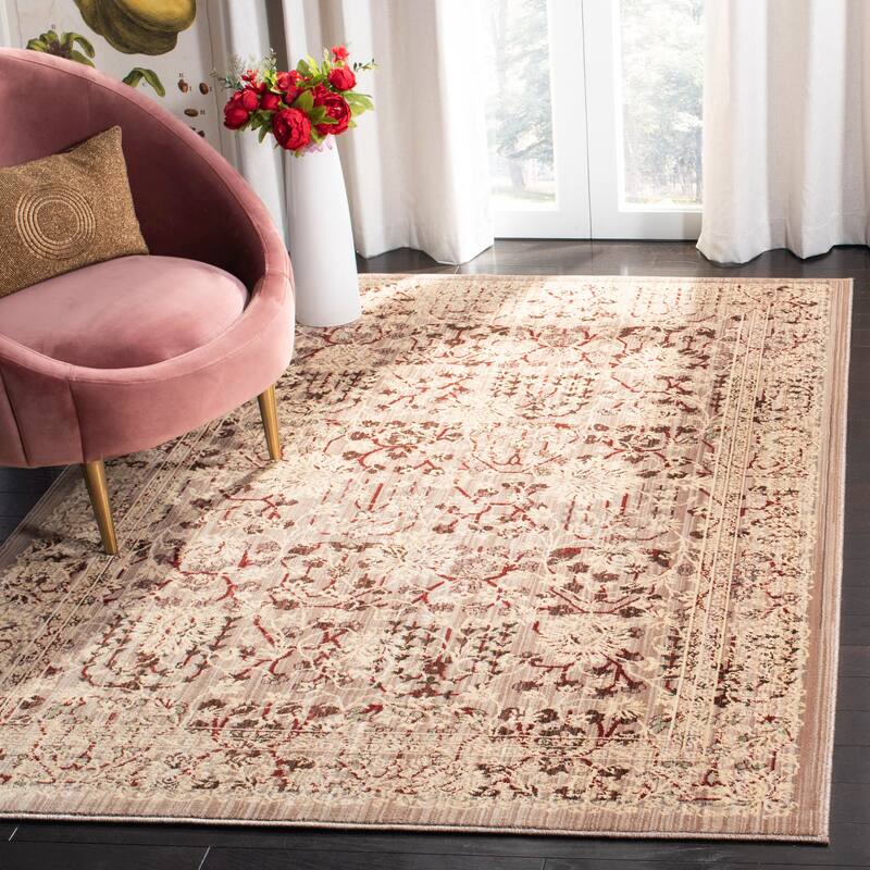 SAFAVIEH Infinity Pandora Modern Polyester Rug - 4' x 6' - Beige/Yellow