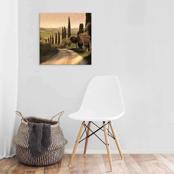 Easy Art Prints Elizabeth Carmel's 'Country Lane, Tuscany' Premium Canvas Art