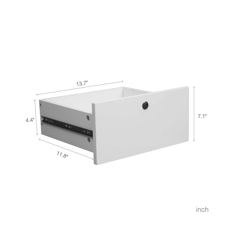 Modern Smart Nightstand with Charging Station and Night Light