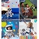preview thumbnail 3 of 4, DolliBu Big Eyes Wolf Astronaut Plush with Space Helmet and NASA Suit - 6.5 inches