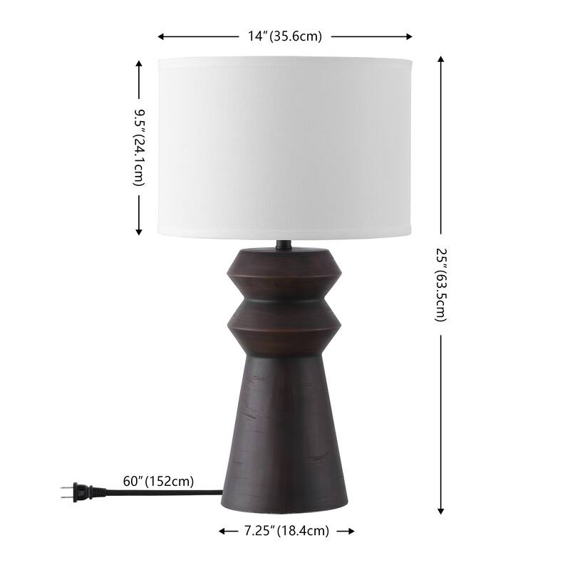 SAFAVIEH Couture Monika, 25-inch, Resin Table Lamp - 14"W x 14"D x 25"H