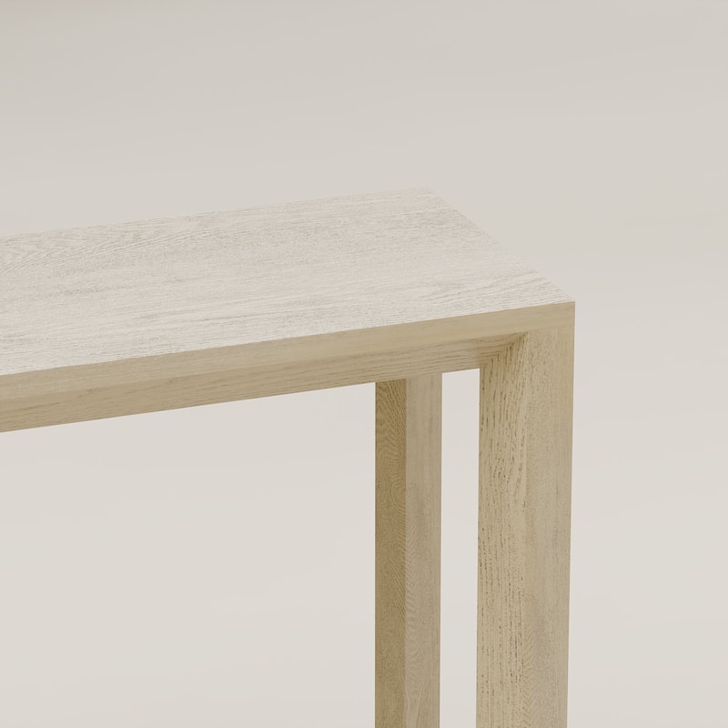 Solid Wood Veneer Console Table, 60 Inch Wide Sofa Table with Ample Storage for Entryway Organization