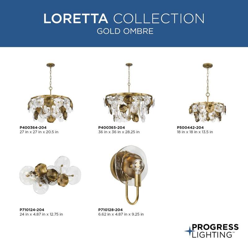 Progress Lighting P400364 Loretta 6 Light 27" Wide Ring Chandelier